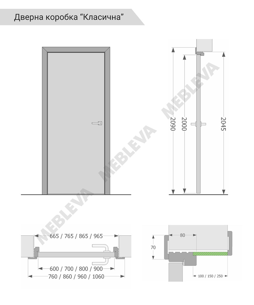Дверна коробка "Класична"